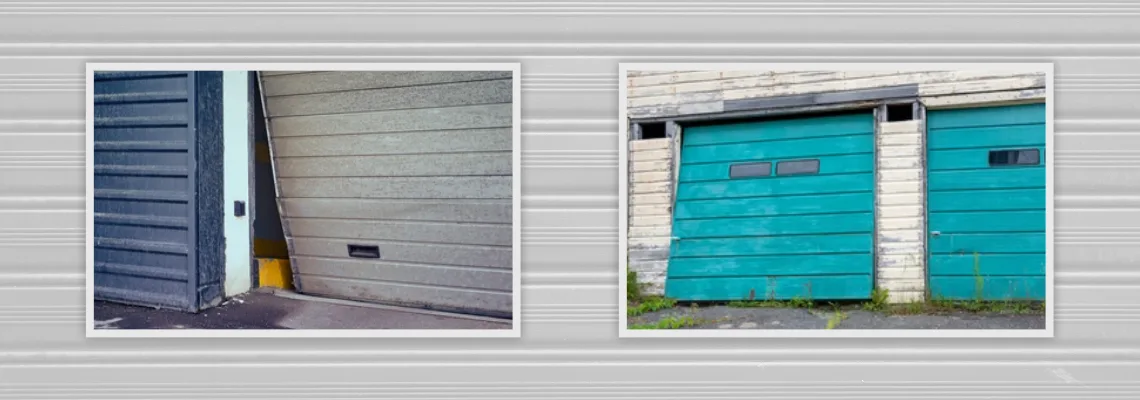Crooked Aluminum Garage Door Repair in Halifax, Nova Scotia