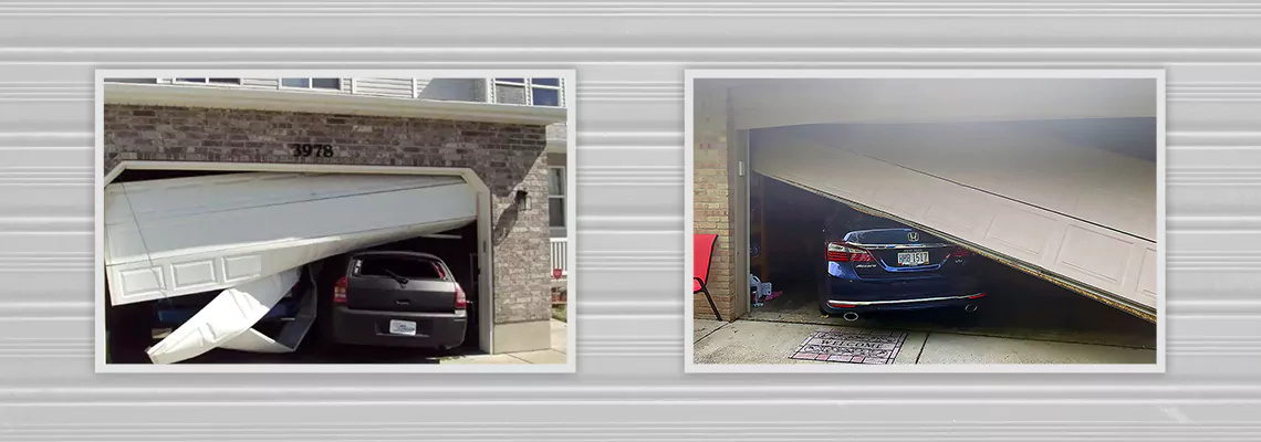 Repair Commercial Garage Door Got Hit By A Car in Halifax, Nova Scotia